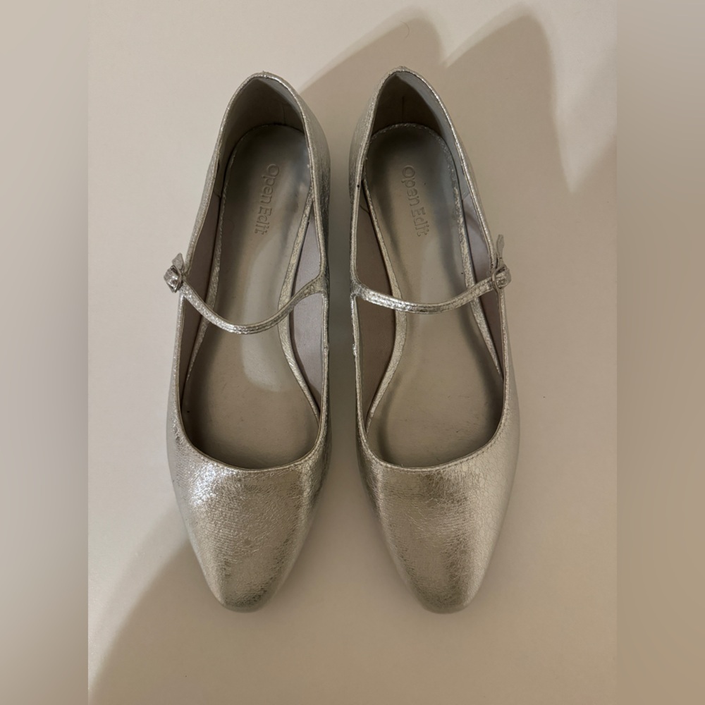 Open Edit Mary Jane’s | Color: Silver | Size 8.5M